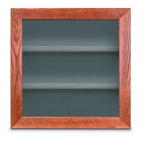 United Visual Products Outdoor Enclosed Combo Board, 42"x32", Gold Frame/Black Porc & Amethyst UVCB4232ODG-BLKPORC-AMETHY